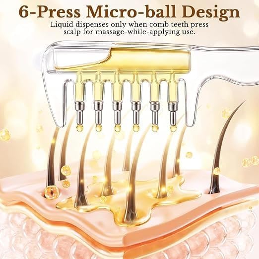Hair Oil Applicator Comb | Scalp Serum Applicator