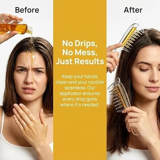 Hair Oil Applicator Comb | Scalp Serum Applicator