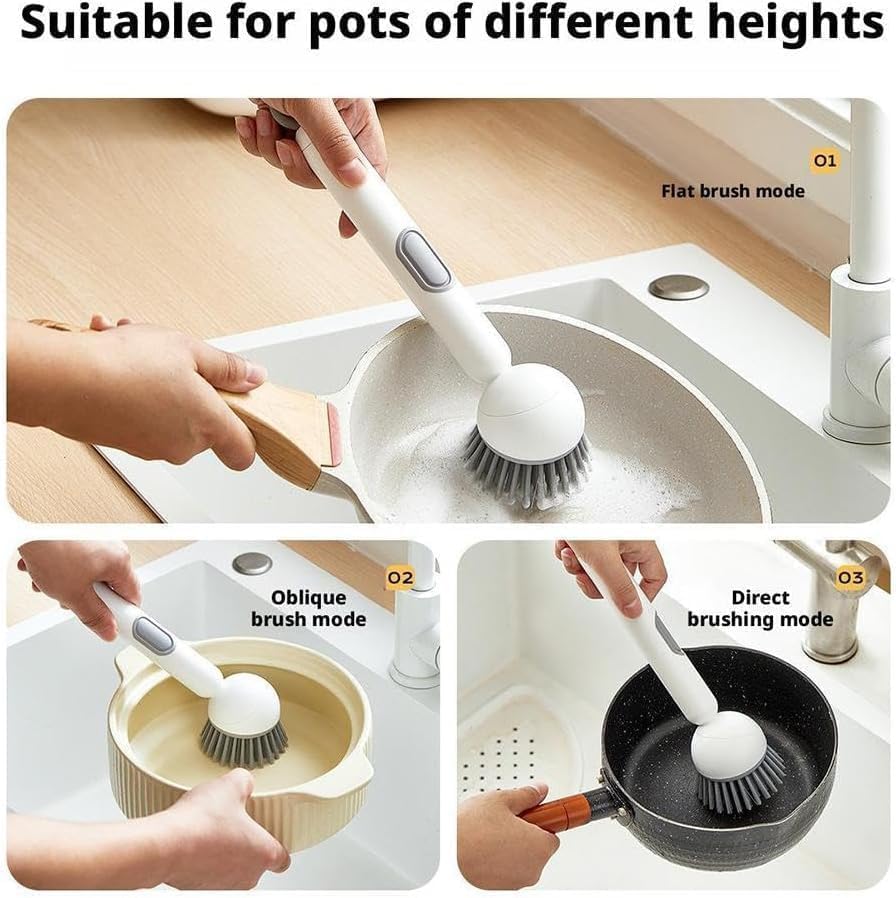 Soap Dispense Scrub Brush | Kitchen Cleaning Brush