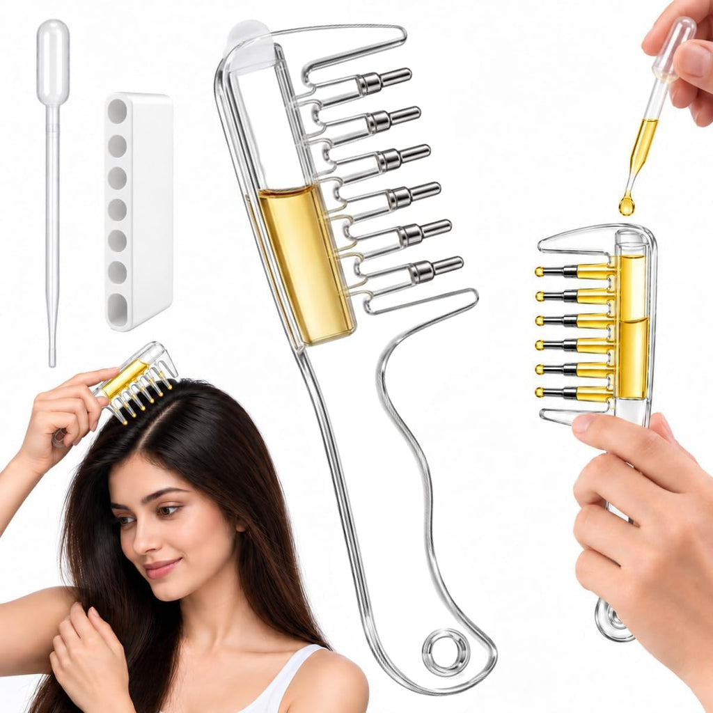 Hair Oil Applicator Comb | Scalp Serum Applicator