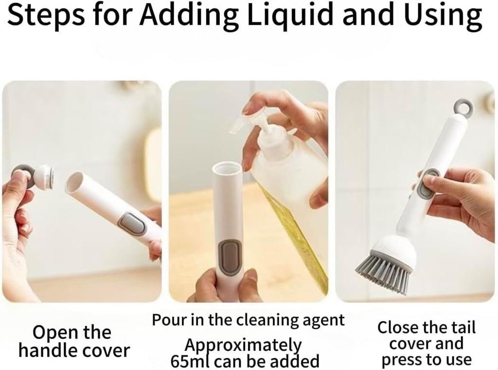 Soap Dispense Scrub Brush | Kitchen Cleaning Brush