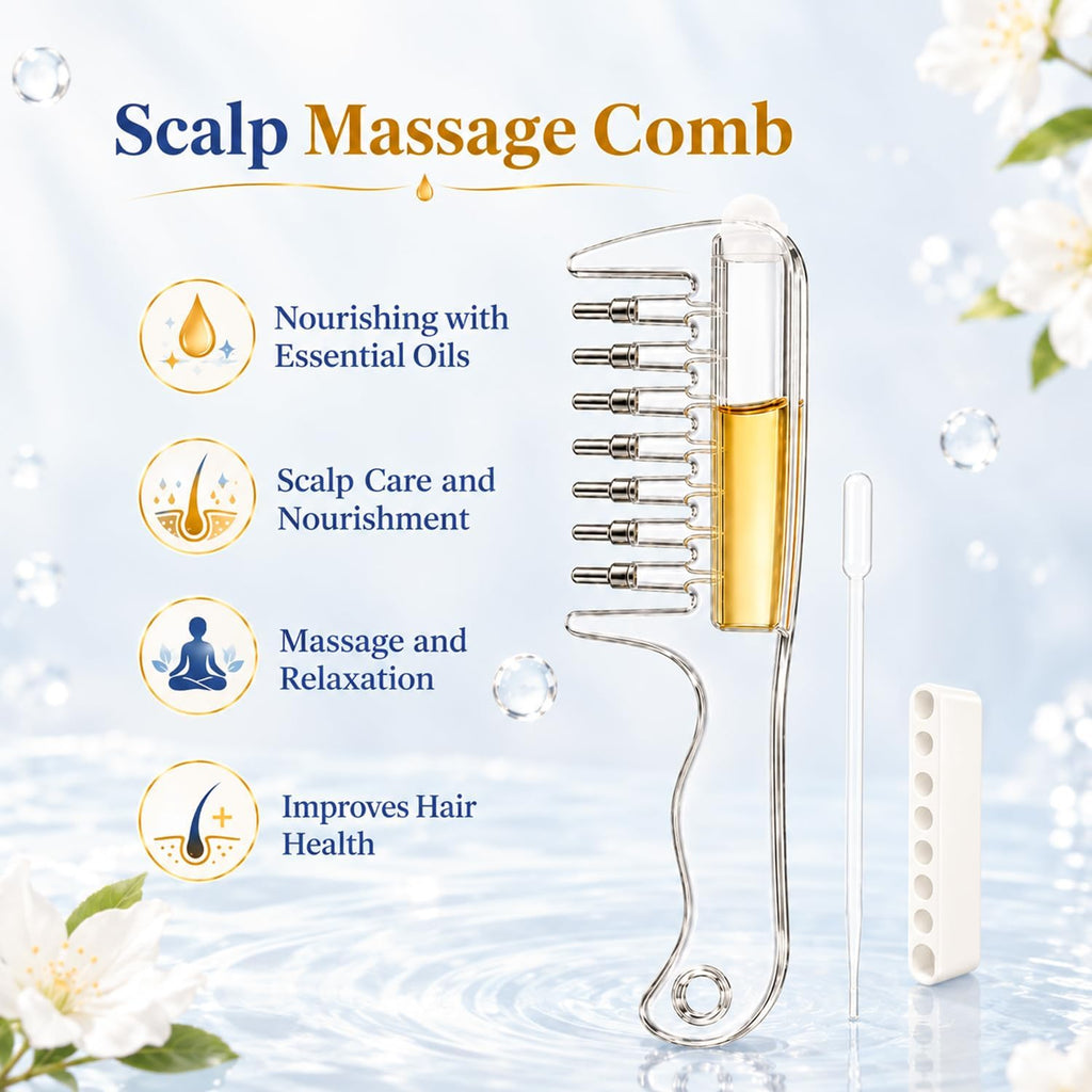 Hair Oil Applicator Comb | Scalp Serum Applicator