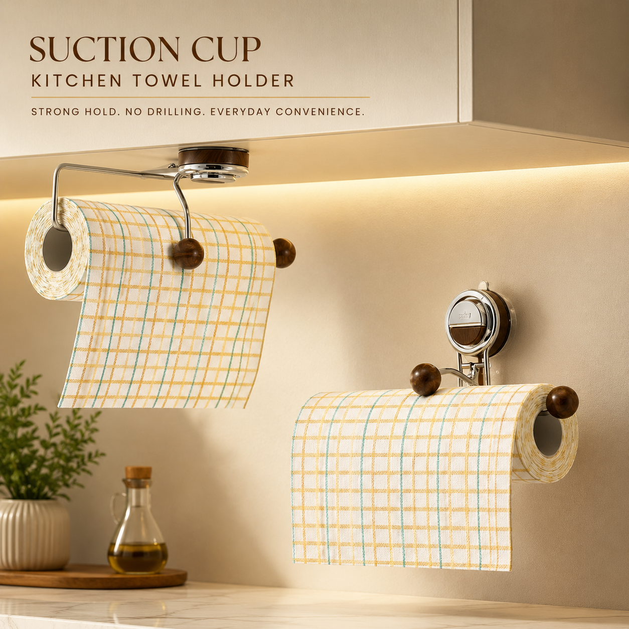 Wall Mounted Tissue & Towel Holder