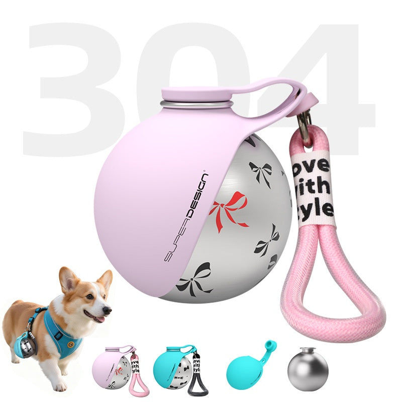 Portable Outdoor Pet Stainless Steel Water Cup