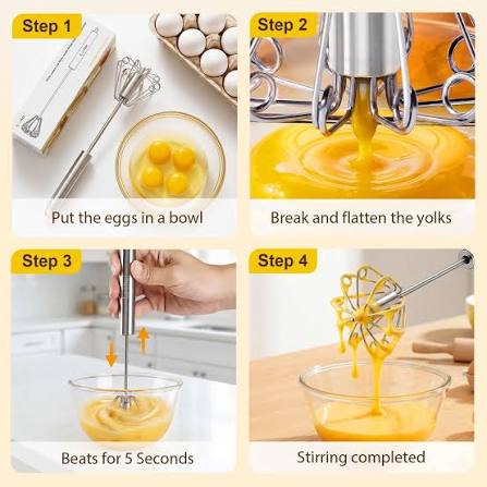 Semi-Automatic Hand Blender Whisk